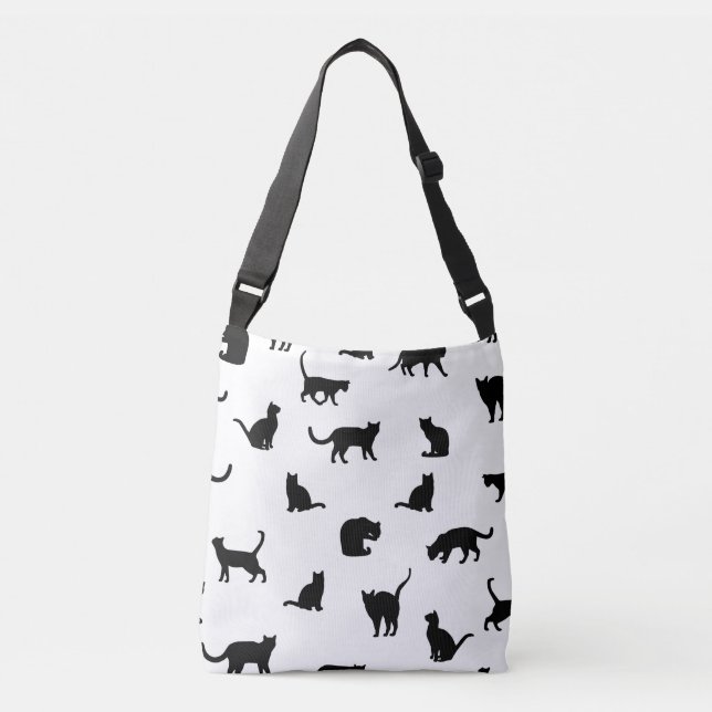 Katzen-Fandekorationen, Geschenke des Katzenbesitz Tragetaschen Mit Langen Trägern (Vorderseite)