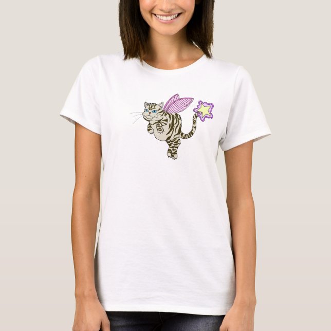 Katzen-Fee T-Shirt (Vorderseite)