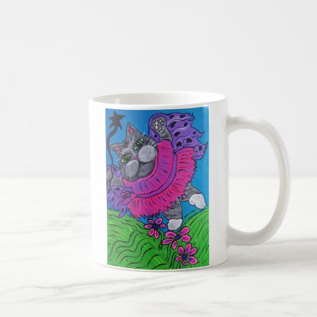 Katzen-feenhafte Kaffee-Tasse Tasse (Rechts)