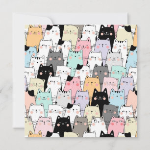 Katzen Feiertagskarte