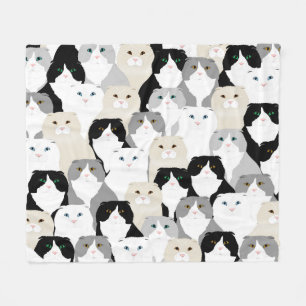 Katzen Fleece Blanket