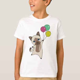 Katzen fliegen mit Balloons zu den besten süßen Ka T-Shirt