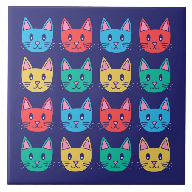 Katzen Fliese (Vorderseite)