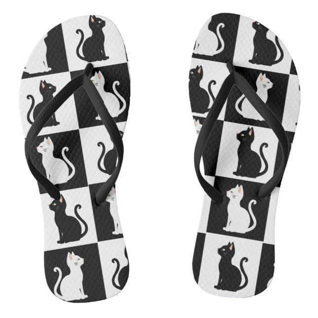Katzen Flip Flops (Fußbett)