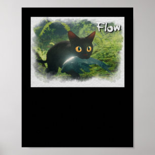 Katzen-Flow-Animationsfilm-Aufkleber Poster