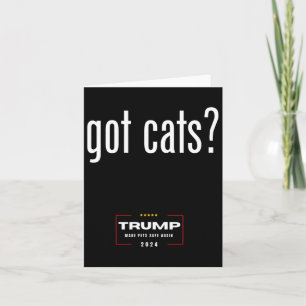 Katzen fressen die Katzen der Hunde - Trump macht  Karte
