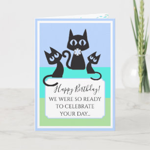 Katzen! Funny! Niedliche Geburtstag-Karte Karte
