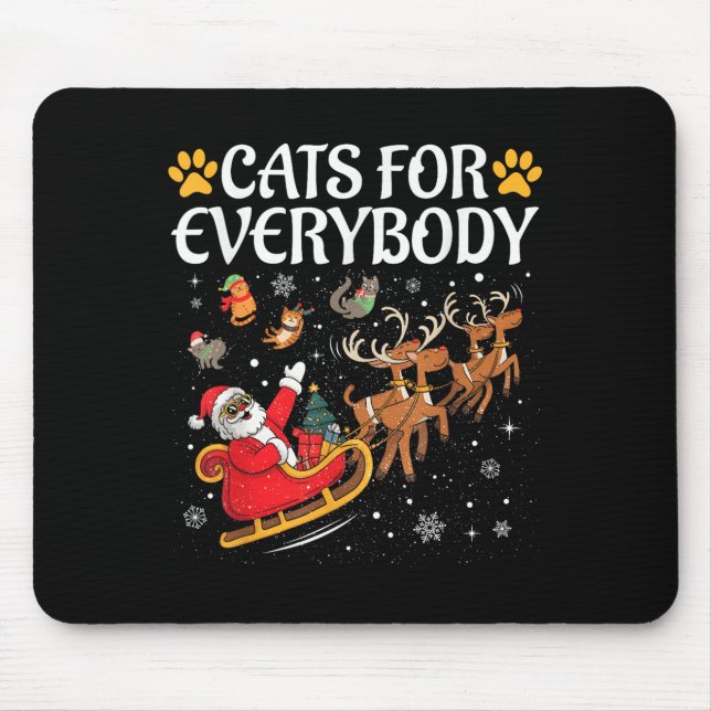 Katzen für alle Männer Kinder Frauen Weihnachten C Mousepad (Vorne)