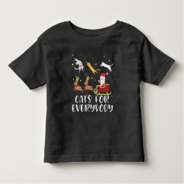 Katzen für alle Weihnachten Katze Funny Xmas Fraue Kleinkind T-shirt