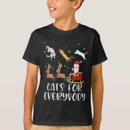 Katzen für alle Weihnachten Katze Funny Xmas Fraue T-Shirt