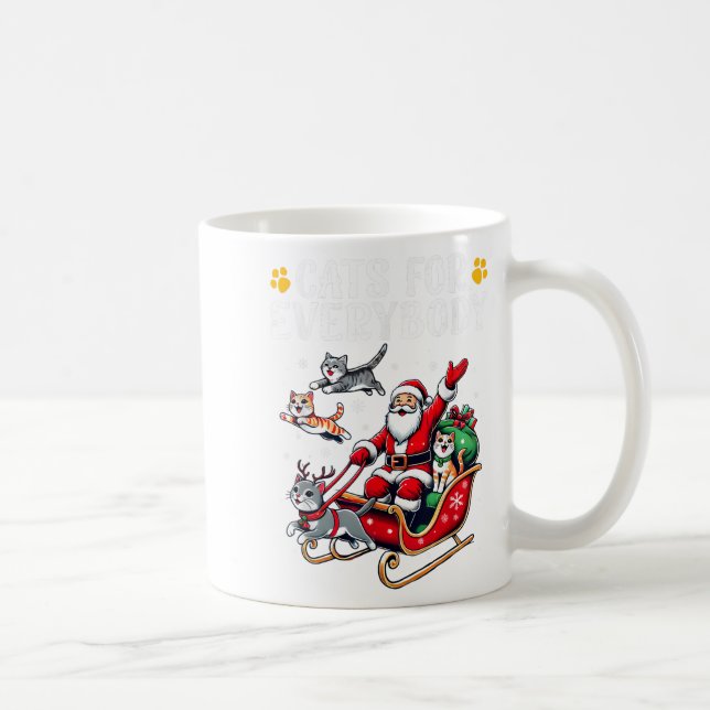 Katzen für alle Weihnachten Katze Funny Xmas Männe Kaffeetasse (Rechts)