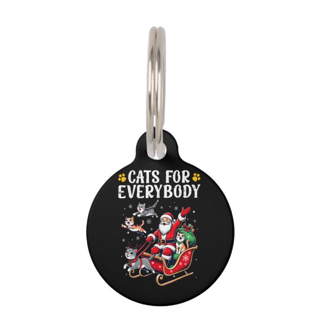 Katzen für alle Weihnachtskatzenfreunde Haustiermarke (Vorderseite)