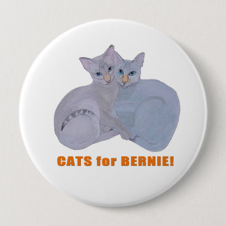 Katzen für Bernie! Button