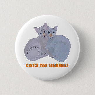 Katzen für Bernie! Button