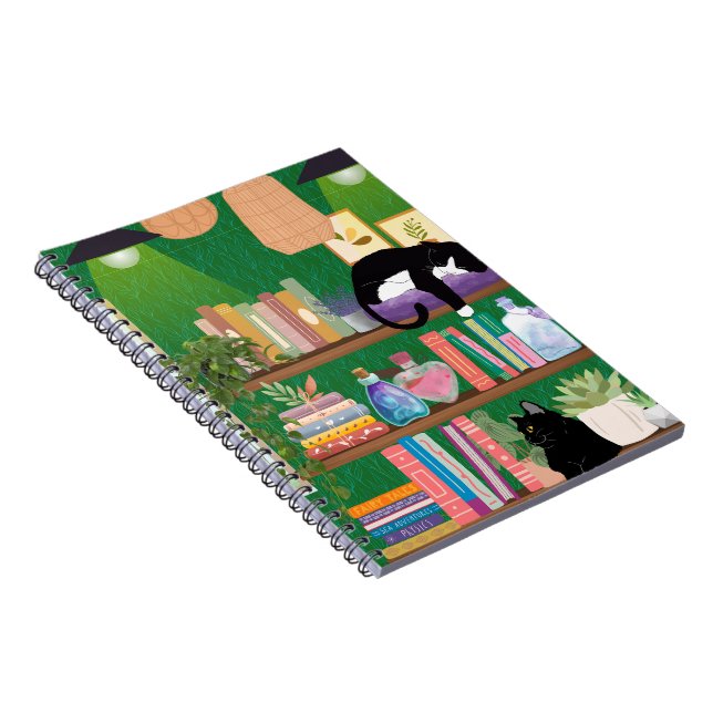 Katzen für Buchhandlungen Notizblock (Rechte Seite)