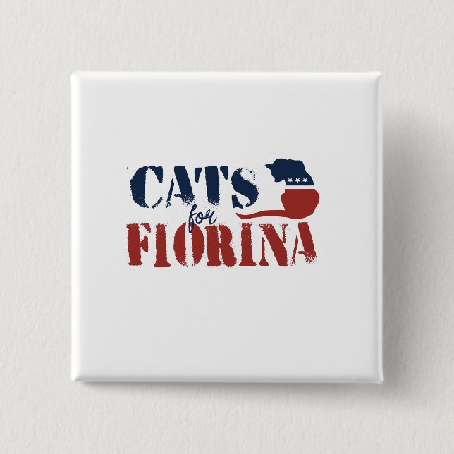 Katzen für Carly Fiorina Button (Vorderseite)