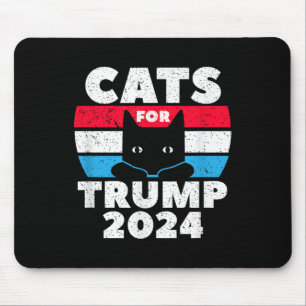 Katzen für die Wahl Trump 2024 Mousepad