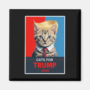 Katzen für die Wahl Trumps 2024 1 Magnet
