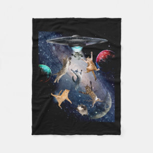 Katzen für Erwachsene Galaxy Katzen Niedliche Katz Fleecedecke
