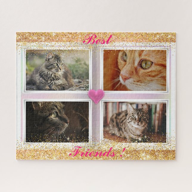 Katzen für Familien Puzzle (Horizontal)