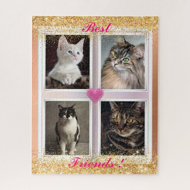 Katzen für Familien Puzzle (Vertikal)