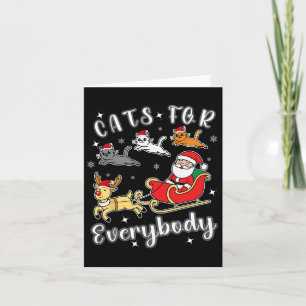 Katzen für jeden lustigen Weihnachtsanzug Karte