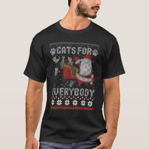 Katzen für jeden Santa   hässliche Weihnachts-PJs  T-Shirt