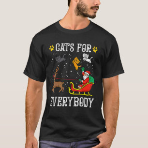 Katzen für jeden Santa Lustige Weihnachten PJs Xma T-Shirt