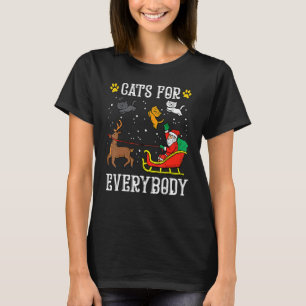 Katzen für jeden Santa Weihnachten PJs Xmas Frauen T-Shirt