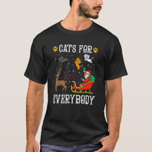 Katzen für jeden Santa Weihnachten PJs Xmas Frauen T-Shirt