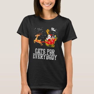 Katzen für jeden Santa  Weihnachts-Pyjamas Xmas Ka T-Shirt