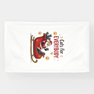 Katzen für jeden Weihnachten Katze Lustige Weihnac Banner