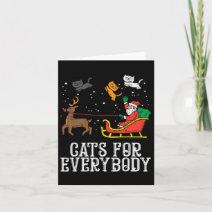 Katzen für jeden Weihnachten Katze Lustige Weihnac Karte