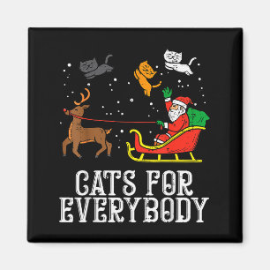 Katzen für jeden Weihnachten Katze Lustiges Xmas F Magnet