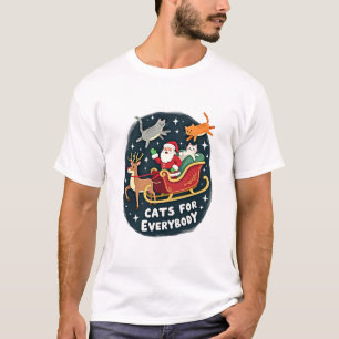 Katzen für jeden Weihnachten Katze Lustiges Xmas F T-Shirt