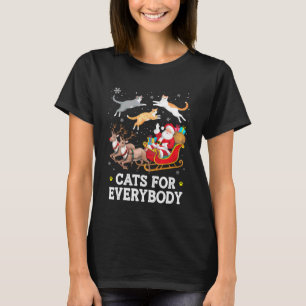 Katzen für jeden Weihnachtskatze Lustige Weihnacht T-Shirt