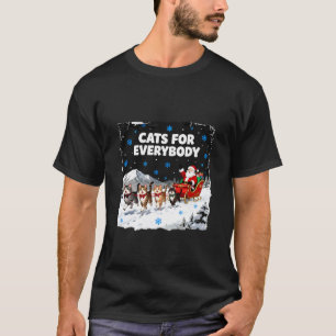 Katzen für jeden Weihnachtskatze Lustige Weihnacht T-Shirt