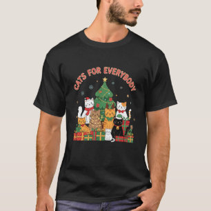 Katzen für jeden Weihnachtskatze Lustige Weihnacht T-Shirt