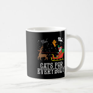 Katzen für jeden Weihnachtskatze Lustiger Xmas Fra Kaffeetasse
