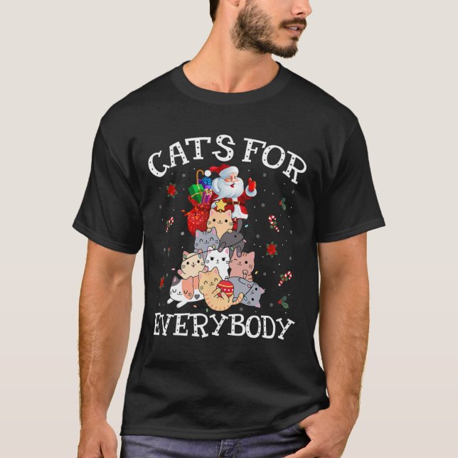 Katzen für jeden Weihnachtskatzenspass Weihnachten T-Shirt (Vorderseite)