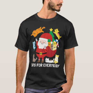 Katzen für jeden Weihnachtsmann Niedliche Weihnach T-Shirt