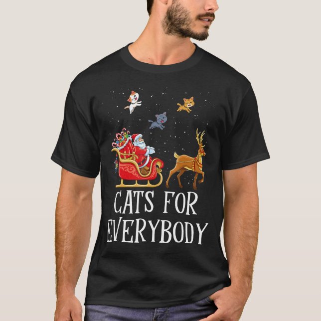 Katzen für jeden Weihnachtsmann Weihnachten Weihna T-Shirt (Vorderseite)