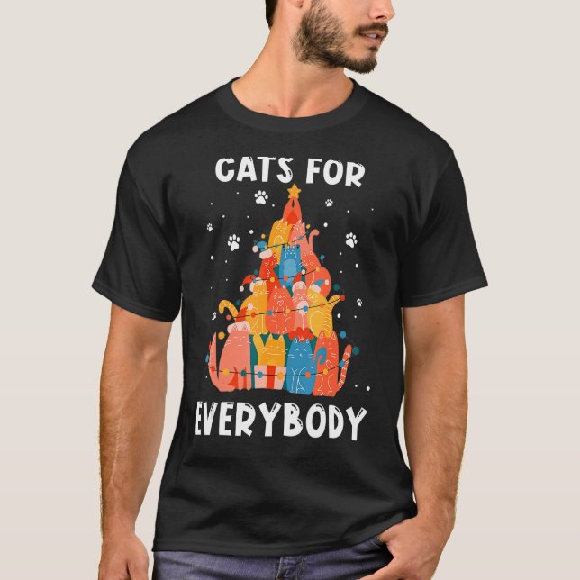 Katzen für jeden Weihnachtsmann Weihnachten Weihna T-Shirt (Vorderseite)