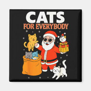 Katzen für jedermann lustige Weihnachten Katze Xma Magnet