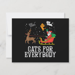Katzen für jedermann Weihnachtskatze Lustige Fraue Save The Date