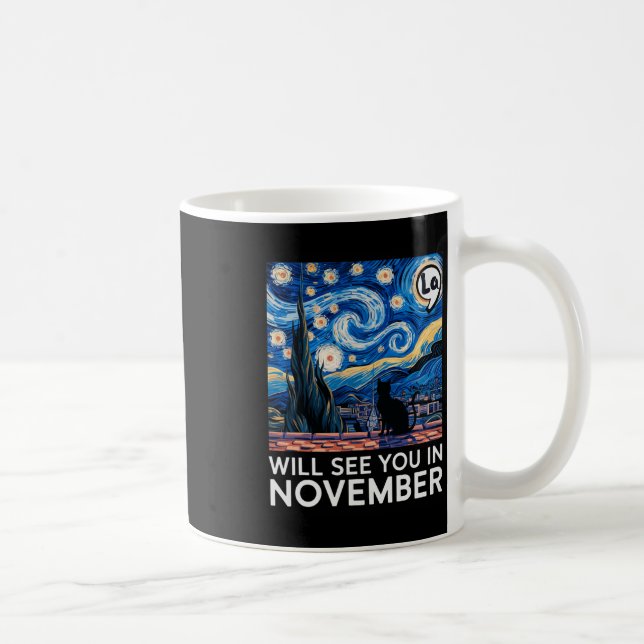 Katzen für Kamala Starry Night sehen Sie in Novem Kaffeetasse (Rechts)