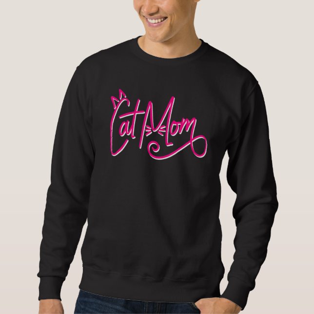 Katzen für Katzen Mama Katzen Dinge Sweatshirt (Vorderseite)