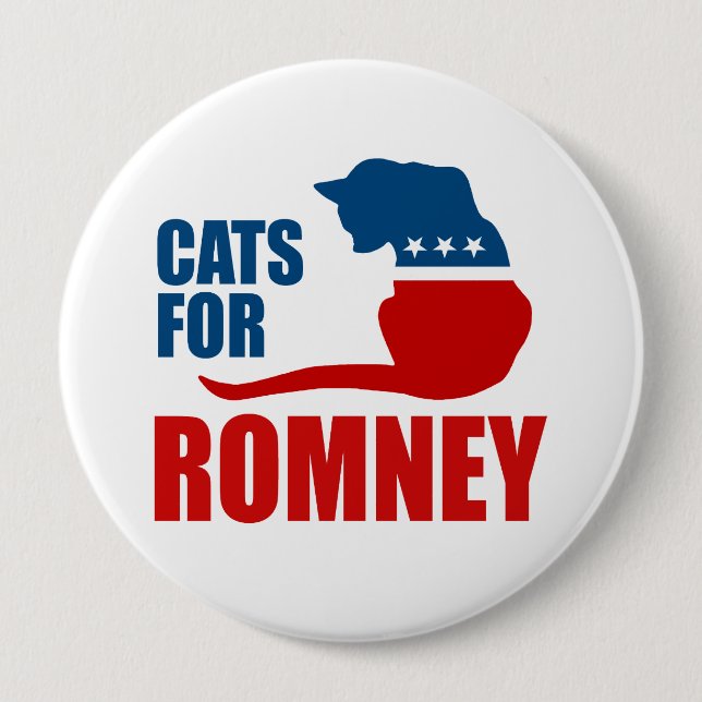 KATZEN FÜR ROMNEY.png Button (Vorderseite)