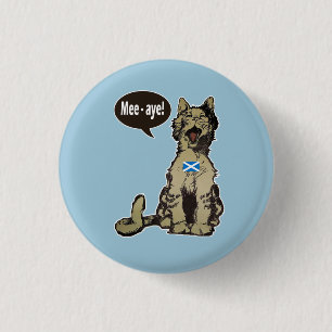 Katzen für schottisches Unabhängigkeits-Abzeichen Button