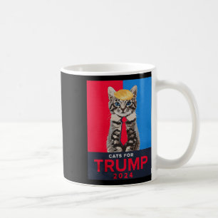 Katzen für Trump 2024 Funny T-Shirt für Vance Trum Kaffeetasse